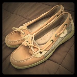 Women's Tan Sperry Topsiders Size 6.5